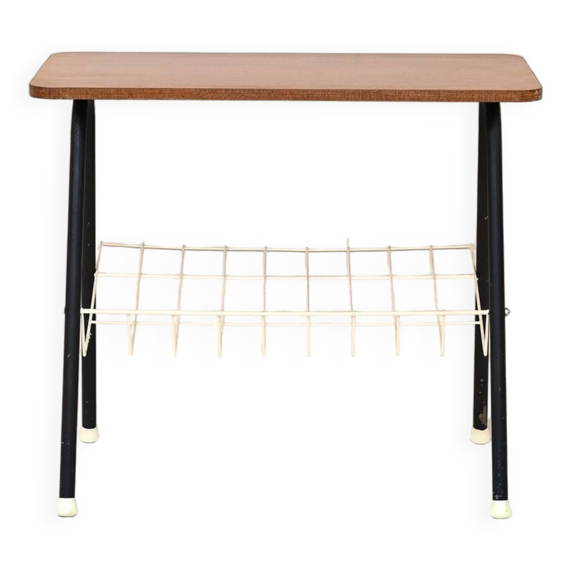 Wooden and metal coffee table