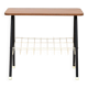 Wooden and metal coffee table