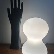 lampe en opaline Habitat 1980/90