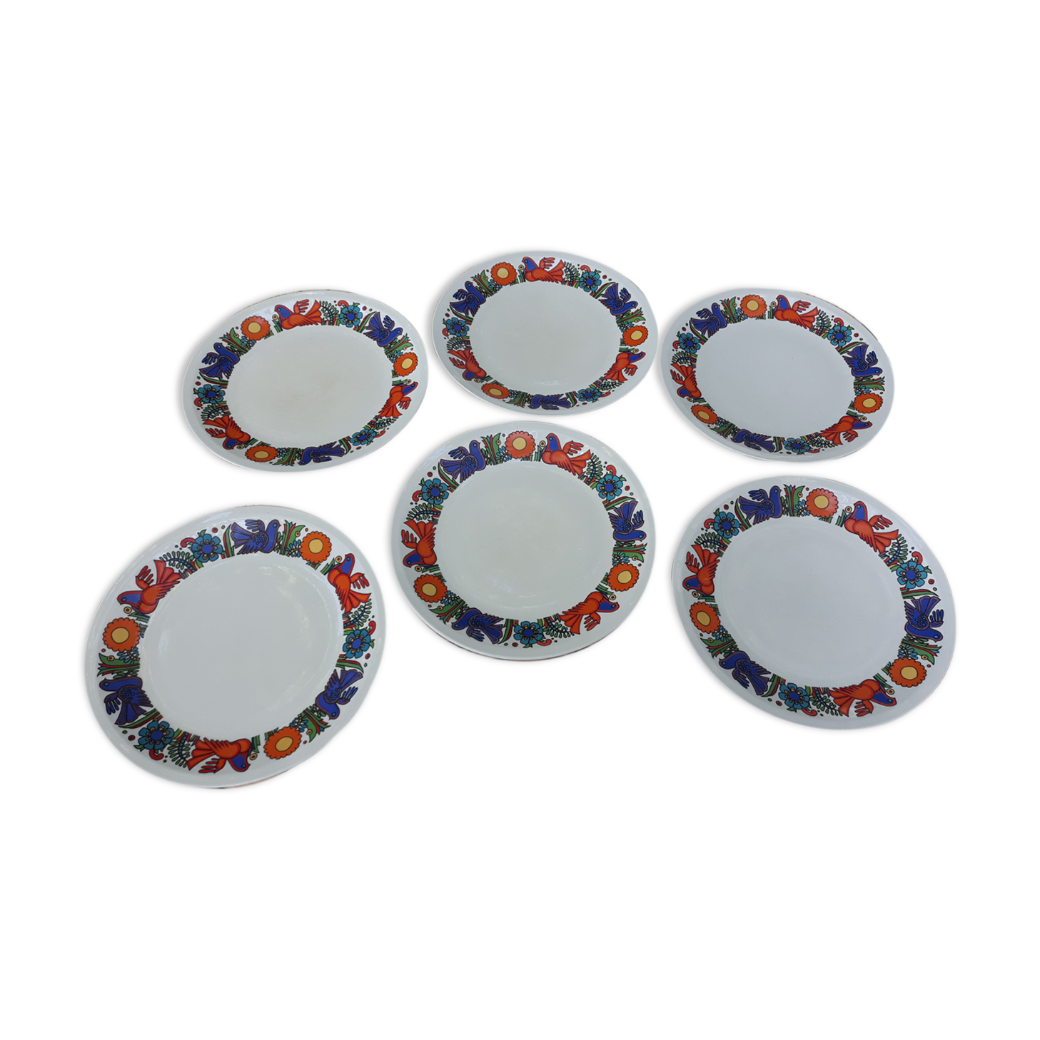 Lot of 6 plates Acapulco Villeroy - Boch