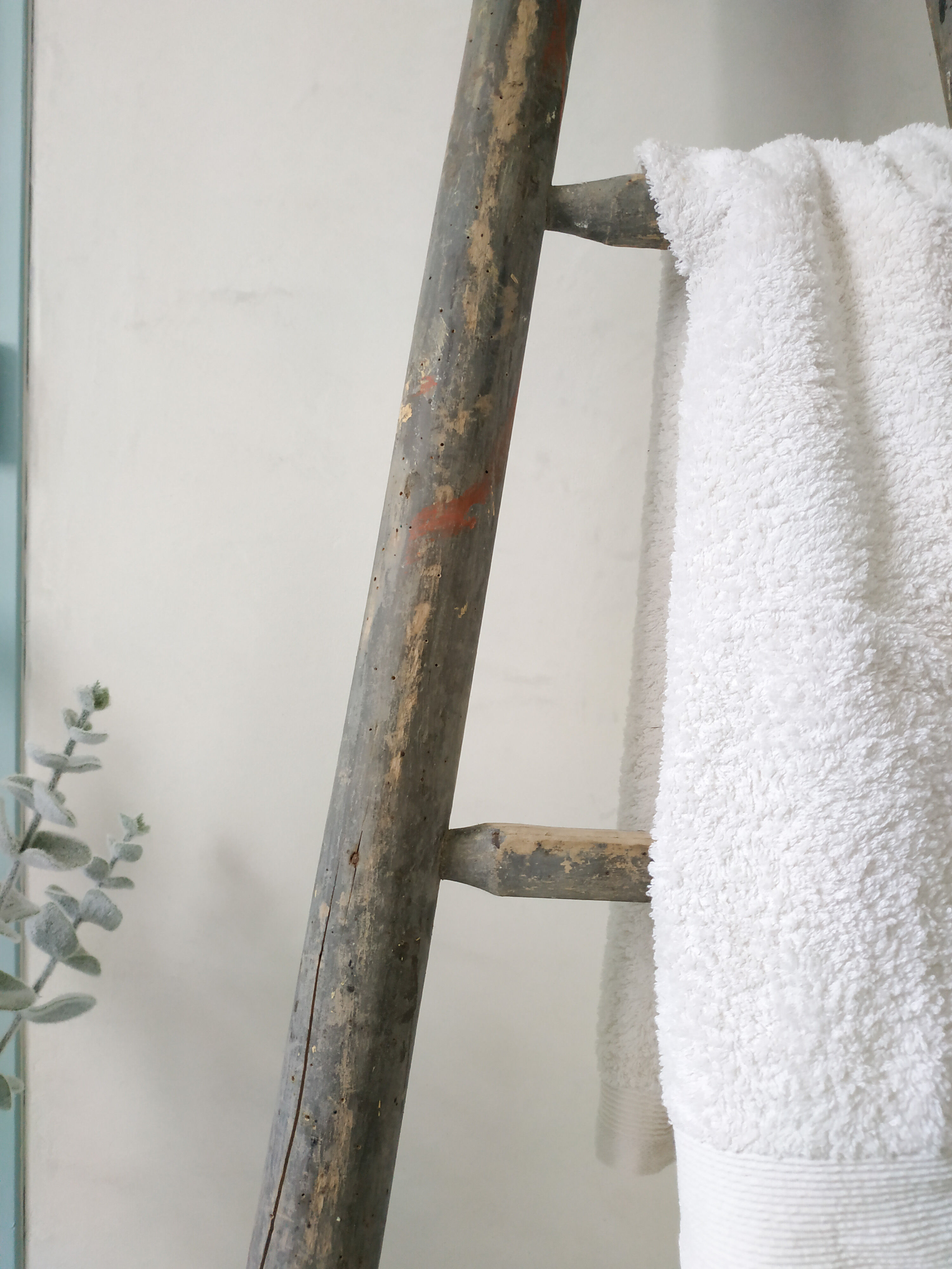 Old wooden farm scale patinated grey