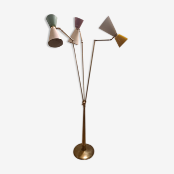 Lampadaire Oscar Torlasco pour Lumi moderniste 1954