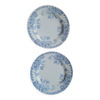 Assiettes terre de fer collection violettes