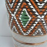 Jacques Breugnot enamelled ceramic vase 60s