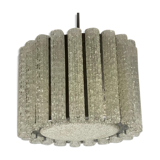 Chandelier in murano glass and chrome italy circa 1970