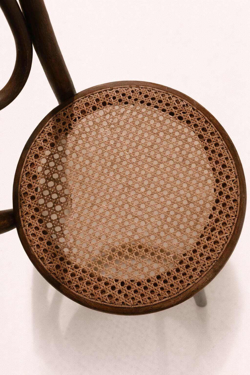 Set of three vintage bentwood bistro chairs – Cane seat – Mismatched