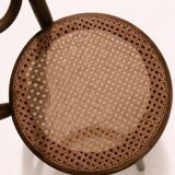 Set of three vintage bentwood bistro chairs – Cane seat – Mismatched