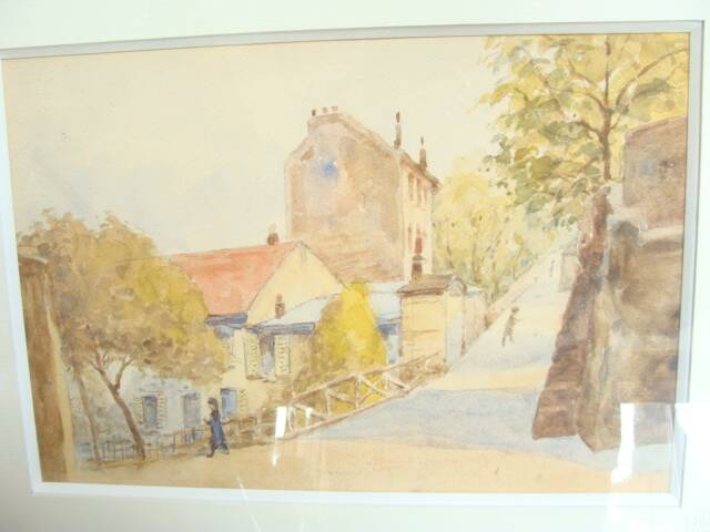 Watercolor "street corner"