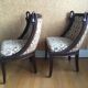 Pair of gooseneck gondola chairs