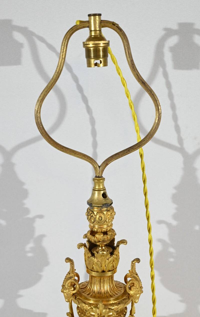Lampe en Bronze Doré, époque Napoléon III – Milieu XIXe