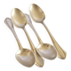 SFAM set of 4 Art Deco silver-plated teaspoons in Printania style