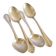 SFAM set of 4 Art Deco silver-plated teaspoons in Printania style