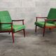 Pair of green armchairs by Jiri Jiroutek for Interier Praha 1960