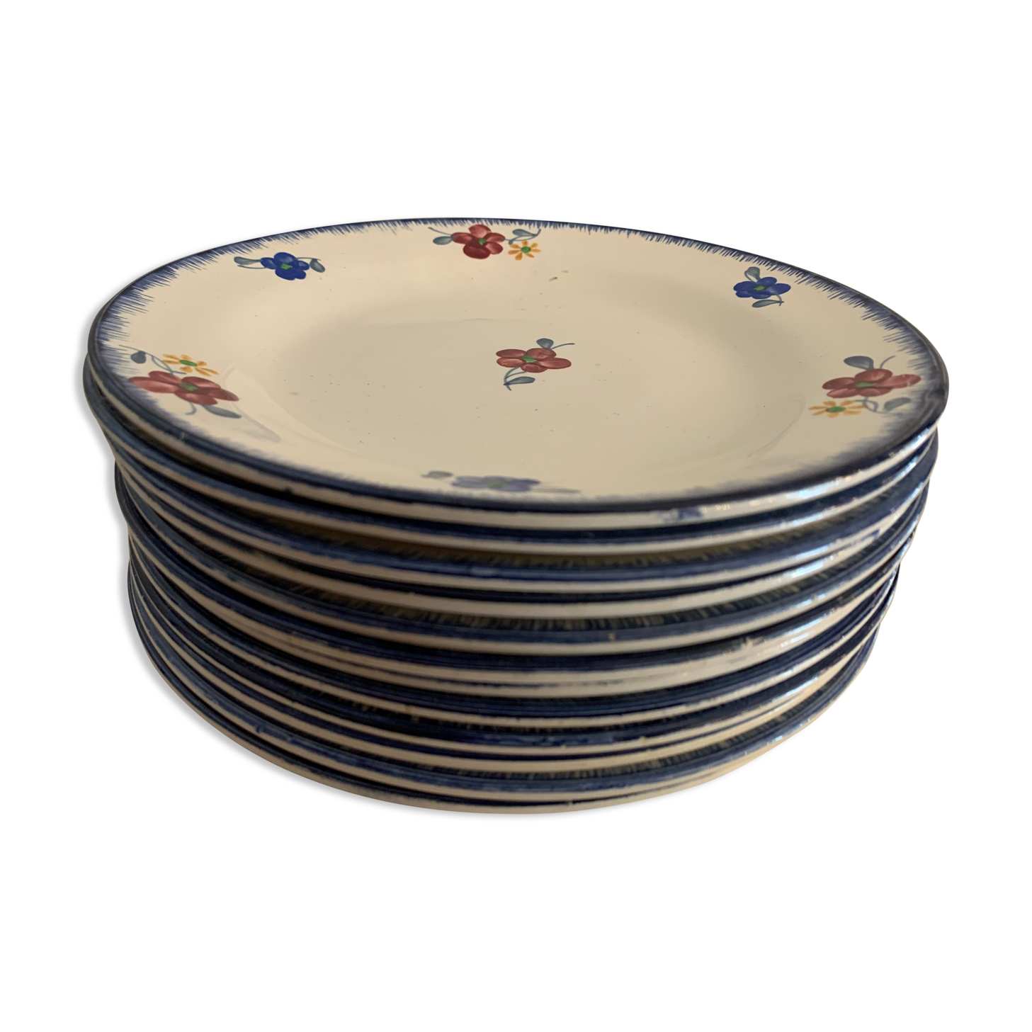 12 flat plates model Mary-Lou Digoin Sarreguemines