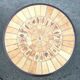 Roger Capron round coffee table with 4 legs "column"