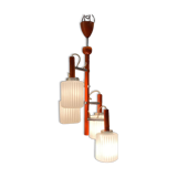 Mid-century italian orange opaline glass lamp