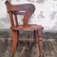 Fauteuil de bureau Louis Philippe en chêne
