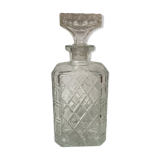 Carafe à whisky en verre ciselé