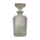 Chiseled glass whiskey decanter