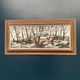 Oil on Swedish panel - "Forest in Winter" - Signed - Vintage and Framed