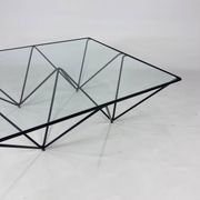 Postmodern Italian Steel and Glass Coffee Table, 1980s