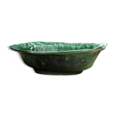 Dish, salad bowl in dabbling, cabbage leaf