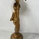19th century gilded carved wooden presentation column