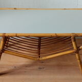 Table basse en rotin