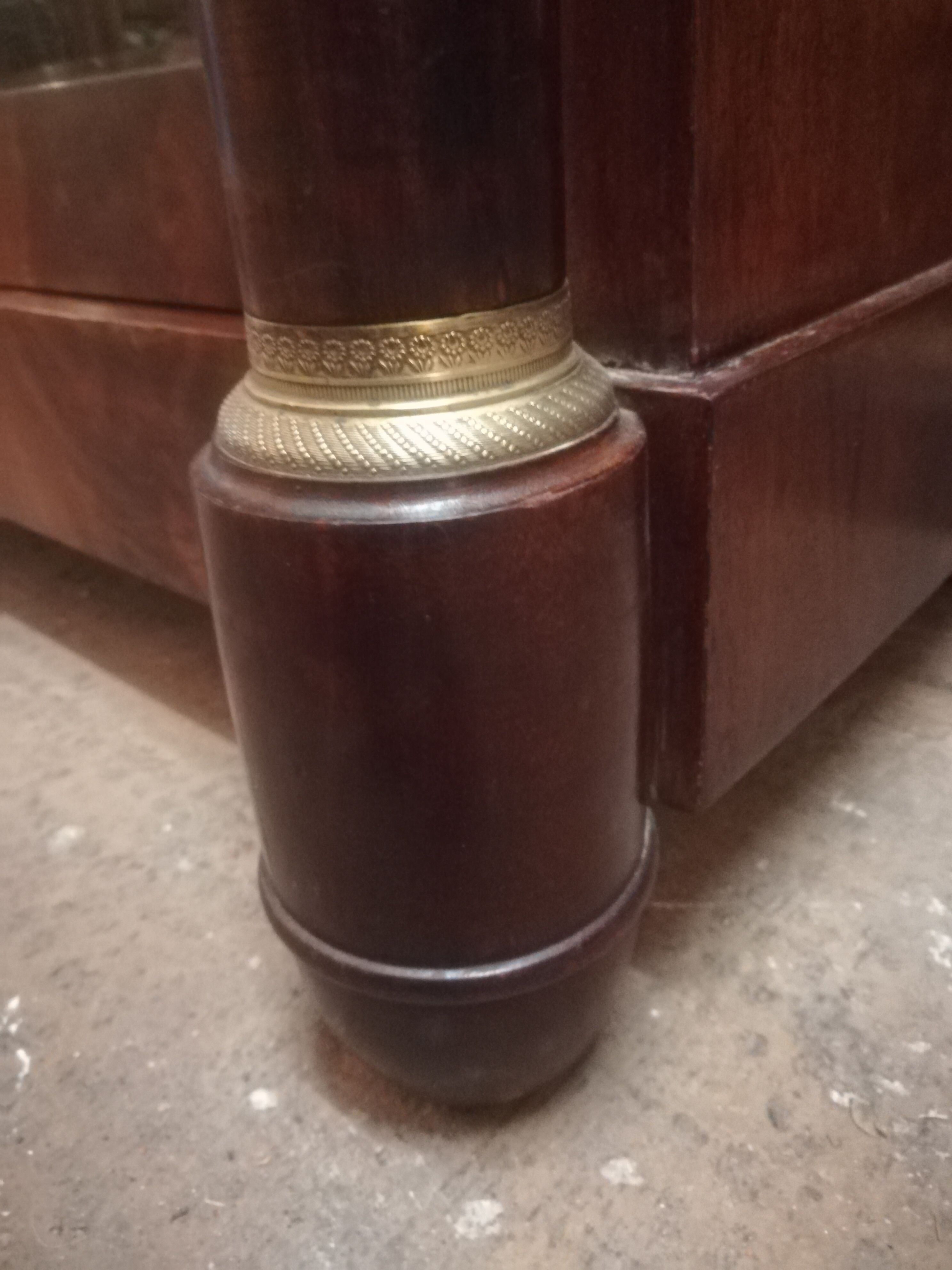 Empire style library in mahogany and bronze