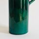 Soliflore vase in iridescent green ceramic West Germany