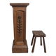 colonne / sellette Piédestal chêne massif 112 cm