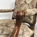 Louis XV vintage cabriolet armchair "à la Reine", 18th century