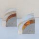 Plexi chrome metal bookends in the 70s
