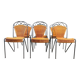 Wicker chairs by Frederick Weinberg, 1960s, set of 6