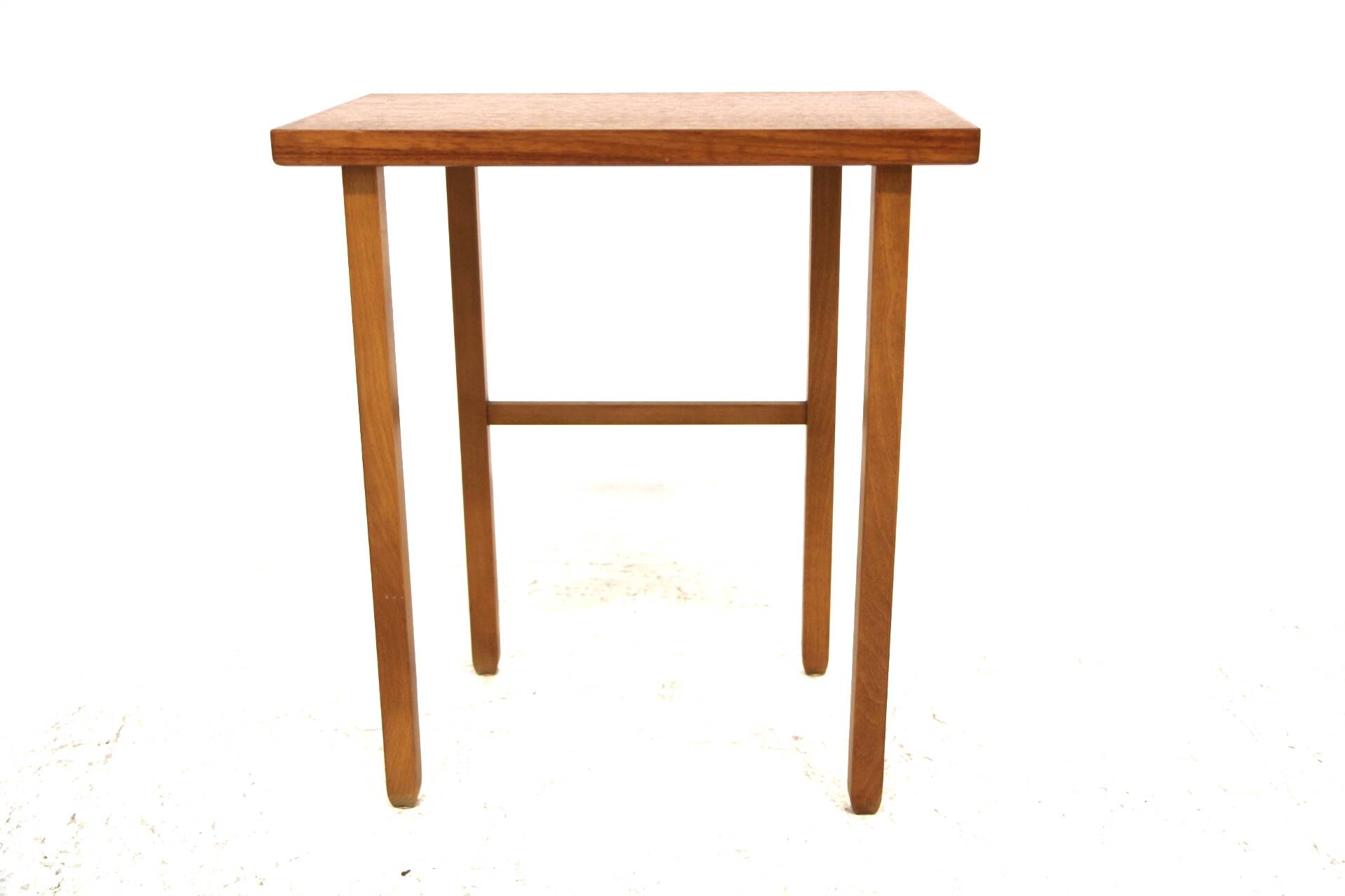 Scandinavian teak and oak side table, Sweden, 1960s
