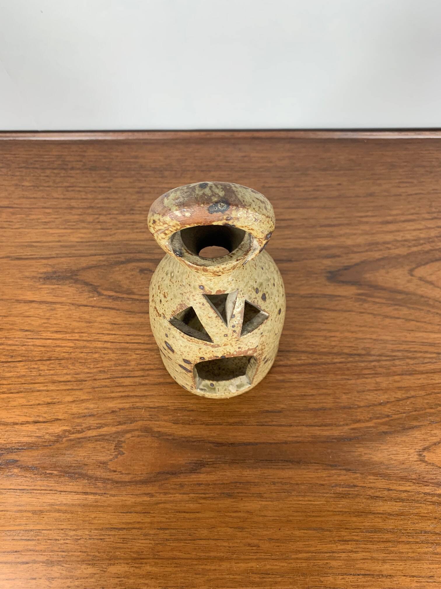 Vintage pyrite sandstone lantern in the style of G. Baudat