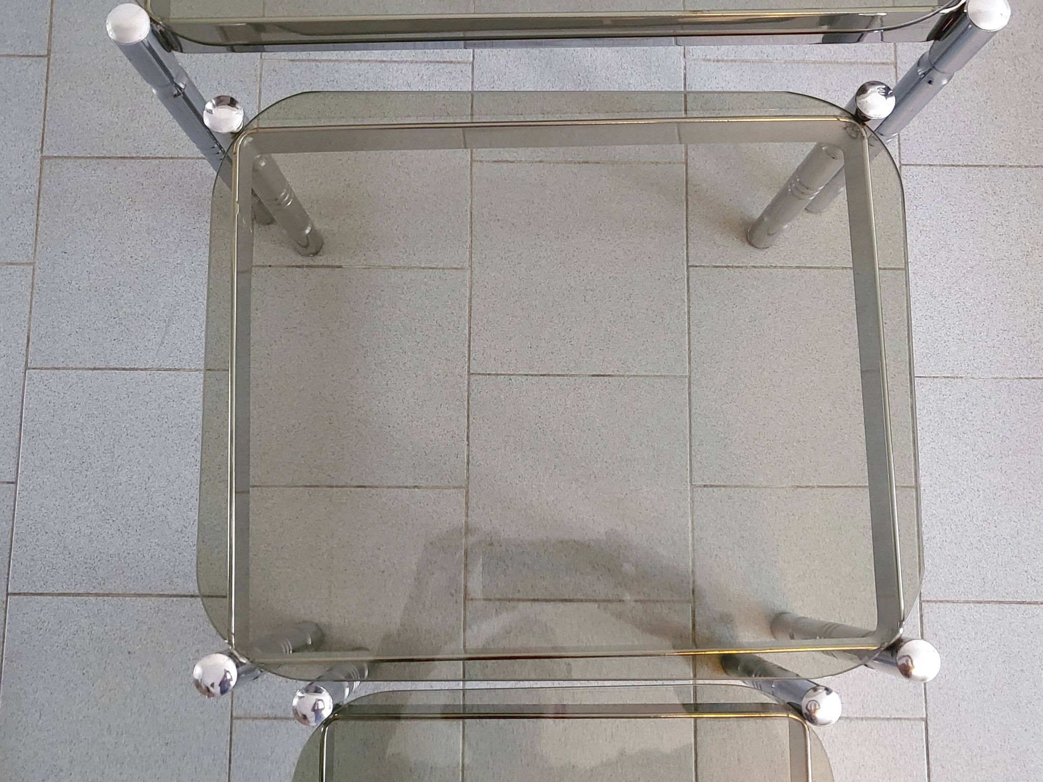 Suite de 3 tables gigognes vintage 1970