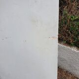 Old grey patinated showcase