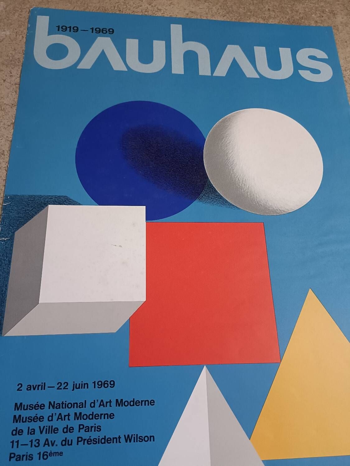 Affiche Herbert Beyer, Bauhaus 1919-1969 | Selency