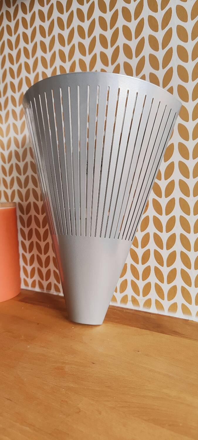 Klyka wall lamp in silver steel, vintage Ikea from the 90s/2000s.