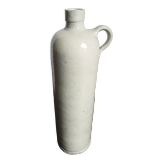 Vintage glazed stoneware bottle with handle