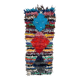 Tapis Marocain Boucherouite coloré - 67 x 162 cm