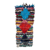 Tapis Marocain Boucherouite coloré - 67 x 162 cm