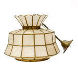 Round ceiling chandelier in mother-of-pearl