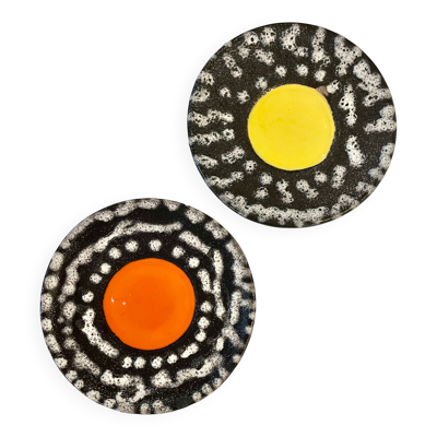 Paire de soucoupes Vallauris