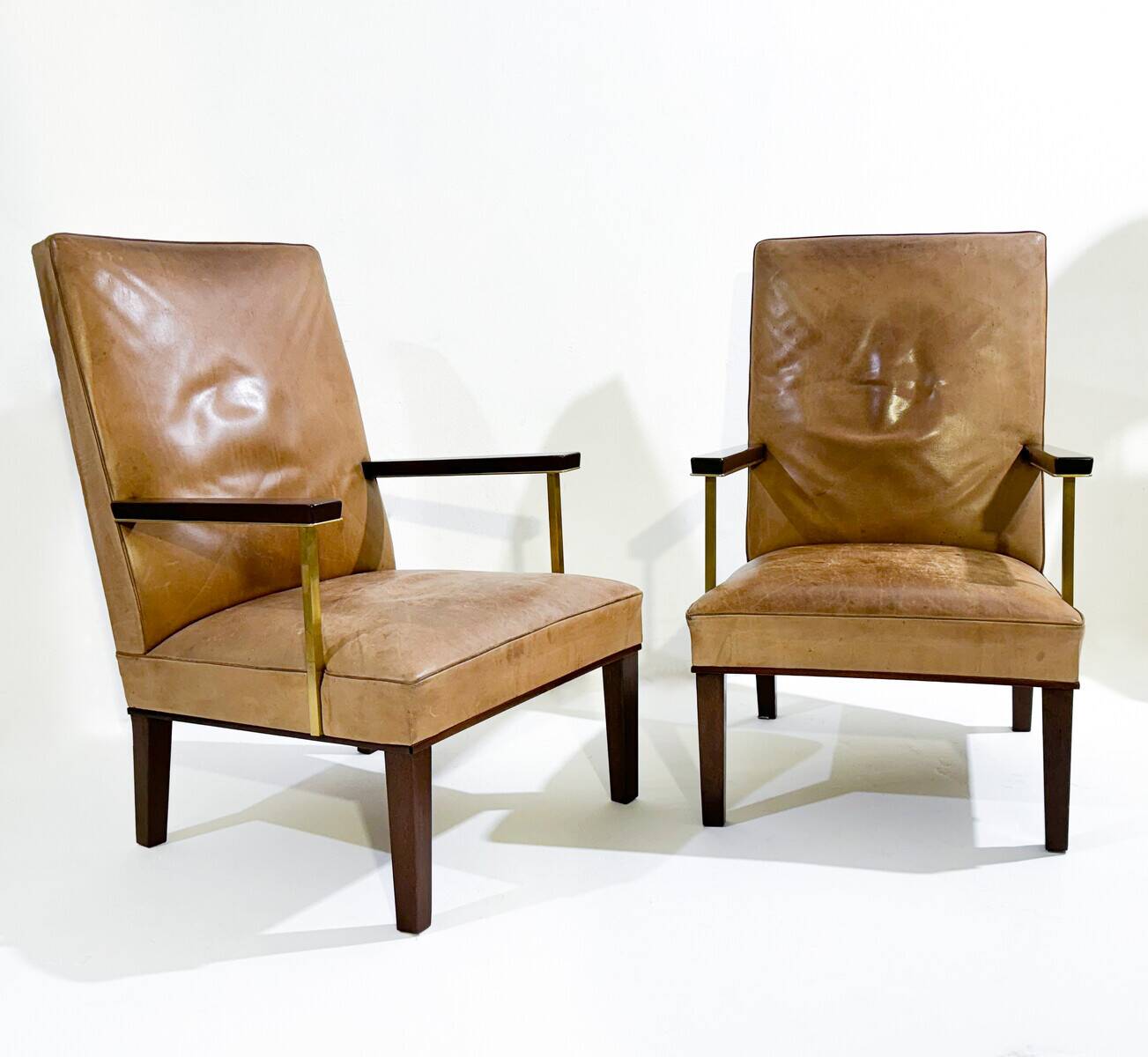 Paire de fauteuils modernes du milieu du siècle, vers 1950