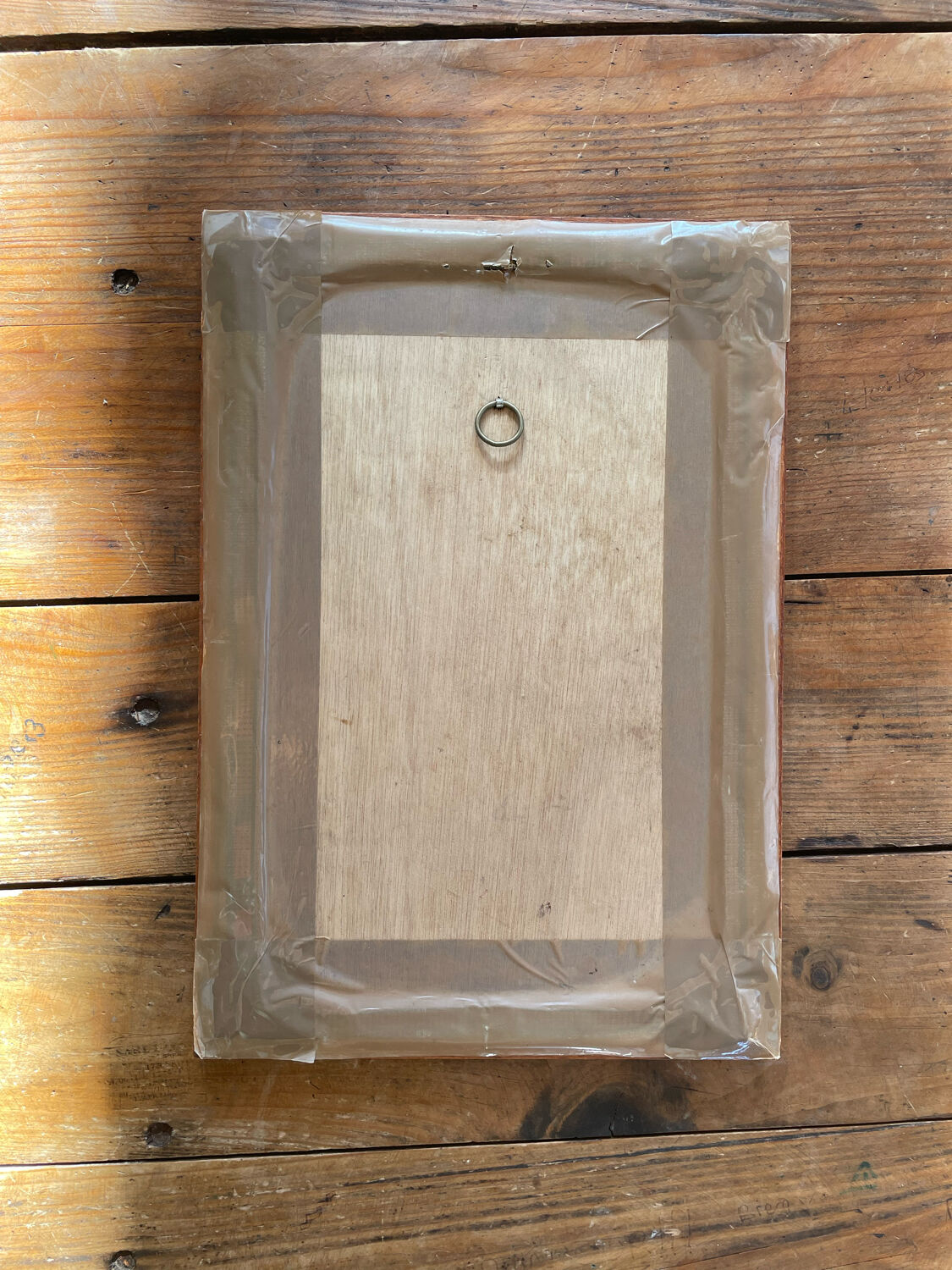 Vintage framed canvas