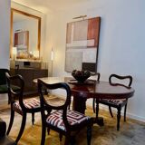 Set of William IV table (late 18th century) mahogany and 4 matching chairs