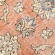 8x11 Orange & Blue Bordered Turkish Vintage Rug, Rugs For Bedroom, Antique