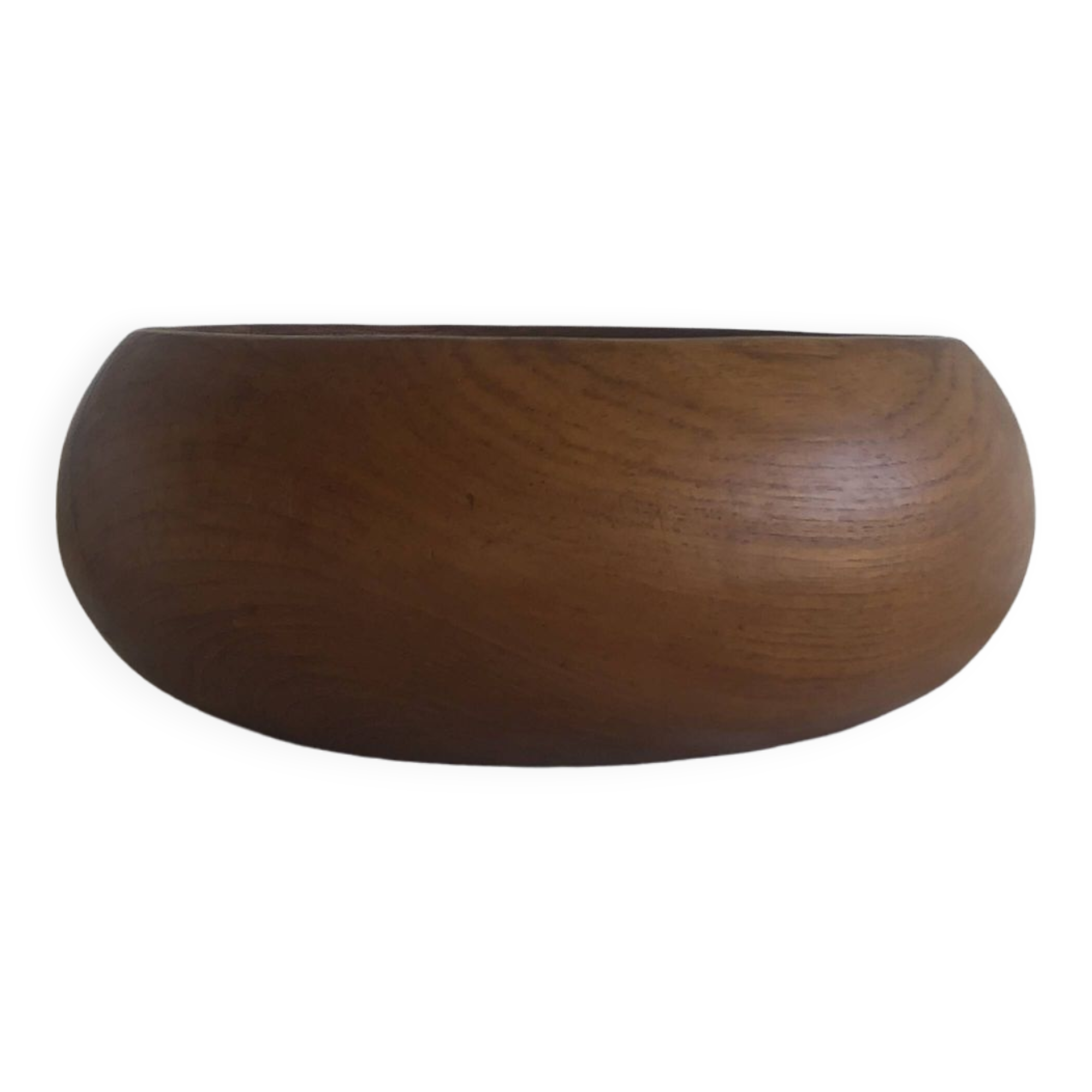 Scandinavian salad bowl in vintage teak